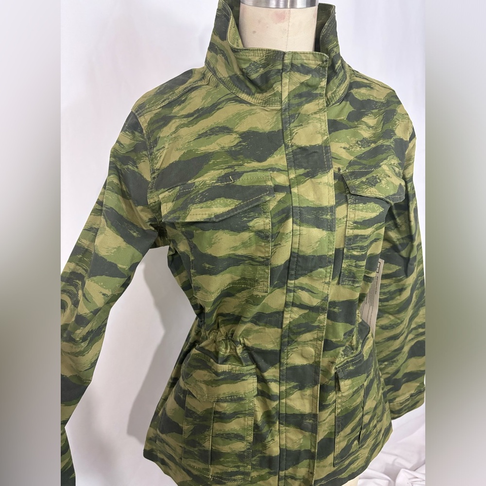 NWT Goodthreads Camo Drawstring Utility Military Jacket Coat Medium - Picture 4 of 12